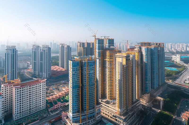 楼盘现代化建筑工程施工实住宅土地开发实拍摄影图,高清,摄影图,摄影图片,图片大全,摄影图免费下载